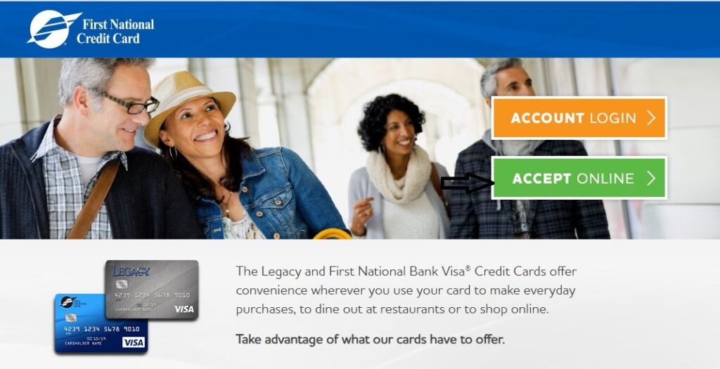 First National Credit Card Sign up