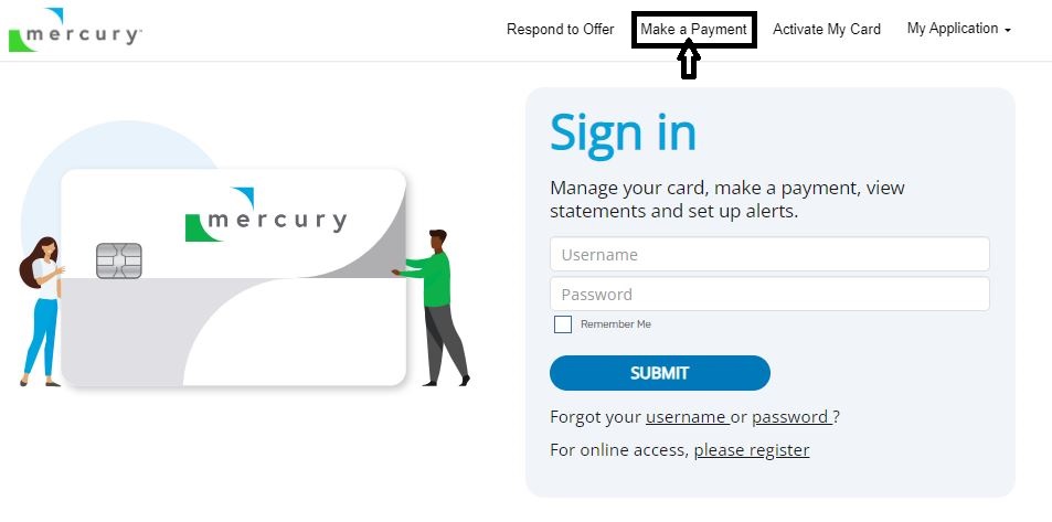 Mercury Credit Card Payment
