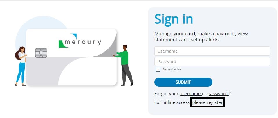 Mercury Credit Card Signup