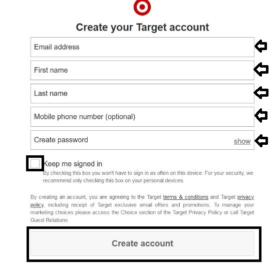 TargetPayandBenefits New User Registration Steps